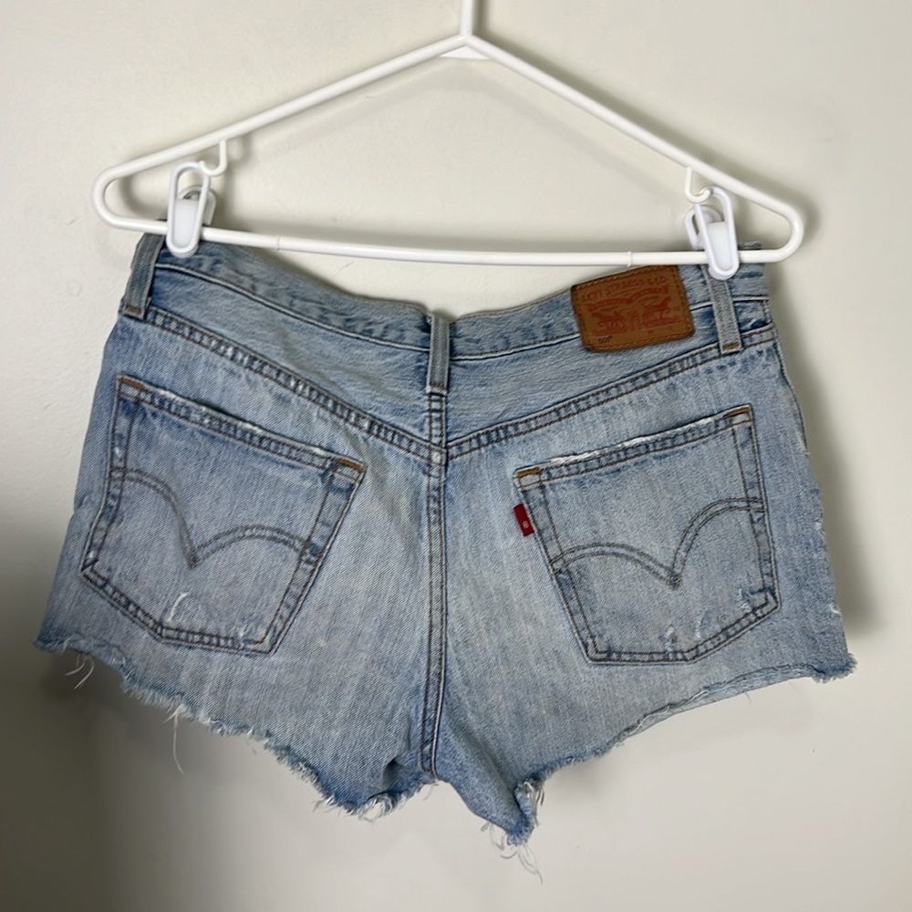 Levi’s  501 Vintage Frayed Hem Festival Jeans Shorts Size Medium